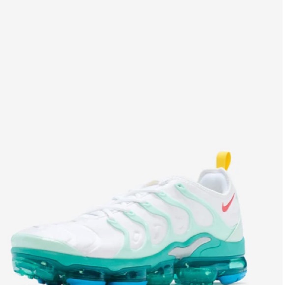 Nike Air VaporMax Plus Running Shoes - White/mint foam/washed teal/siren red - Picture 11 of 16